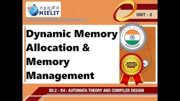 ATCD 8 Dynamic Memory Allocation & Memory Management