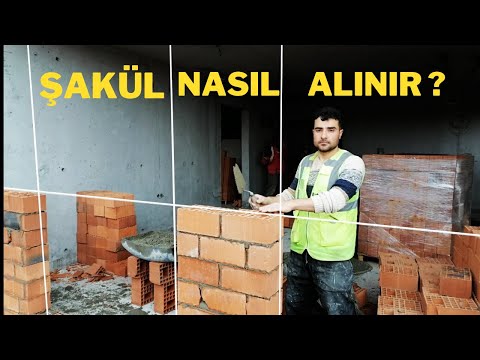 Tuğla Duvar Nasıl Örülür ??/// Şakül Nasıl Alınır ?? ////