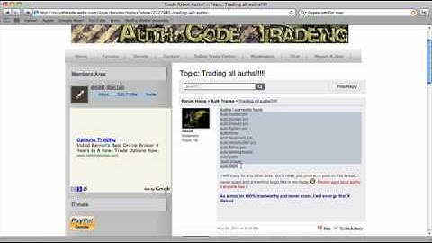 RS Auth Trade Website! Trade Auths Today, Fast, Easy, and FREE!