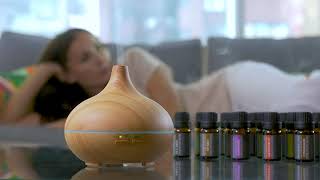 Wasserstein - Begin to Invigorate with the Cool Mist Ultrasonic Aroma Diffuser and Essential Oils