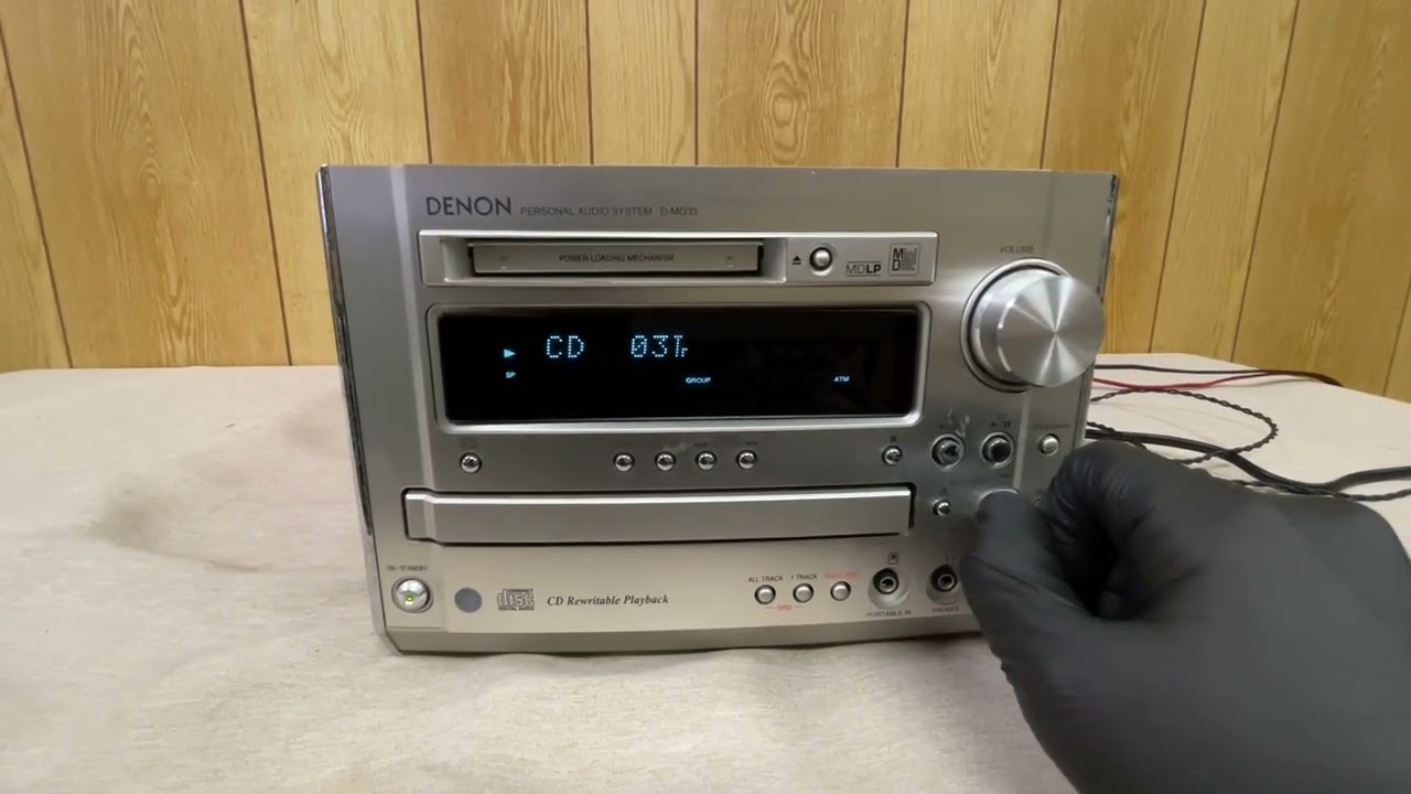 DENON D-MG33 動作状況 - YouTube