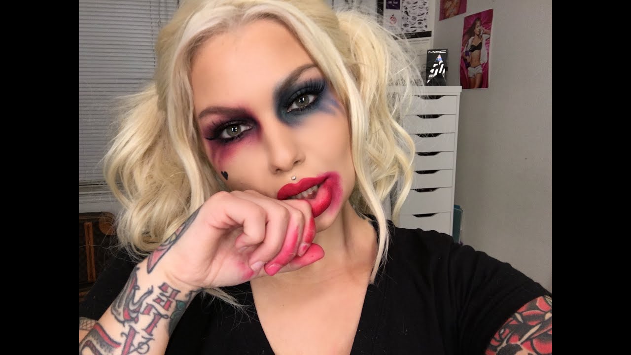 HARLEY QUiNN Suicide Squad Inspired Makeup Tutorial YouTube