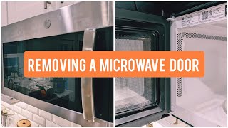 How to Remove a Microwave Door (GE) by Unconventional Thinker 43,908 views 1 year ago 5 minutes, 22 seconds