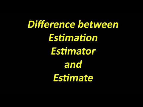 Difference between Estimation, Estimator and Estimate | Urdu/Hindi | Statistics Uop.
