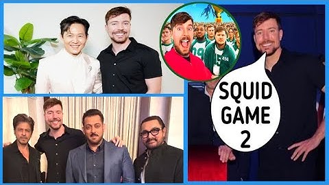 Mr beast Squid game video with shahrukh salman amir khan joy forum 2025 riyadh saudi arabia news