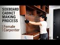 Watch a Female Woodworker Craft a Modern Sideboard