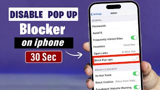 How to disable pop up blocker on iPhone/iPad screenshot 1