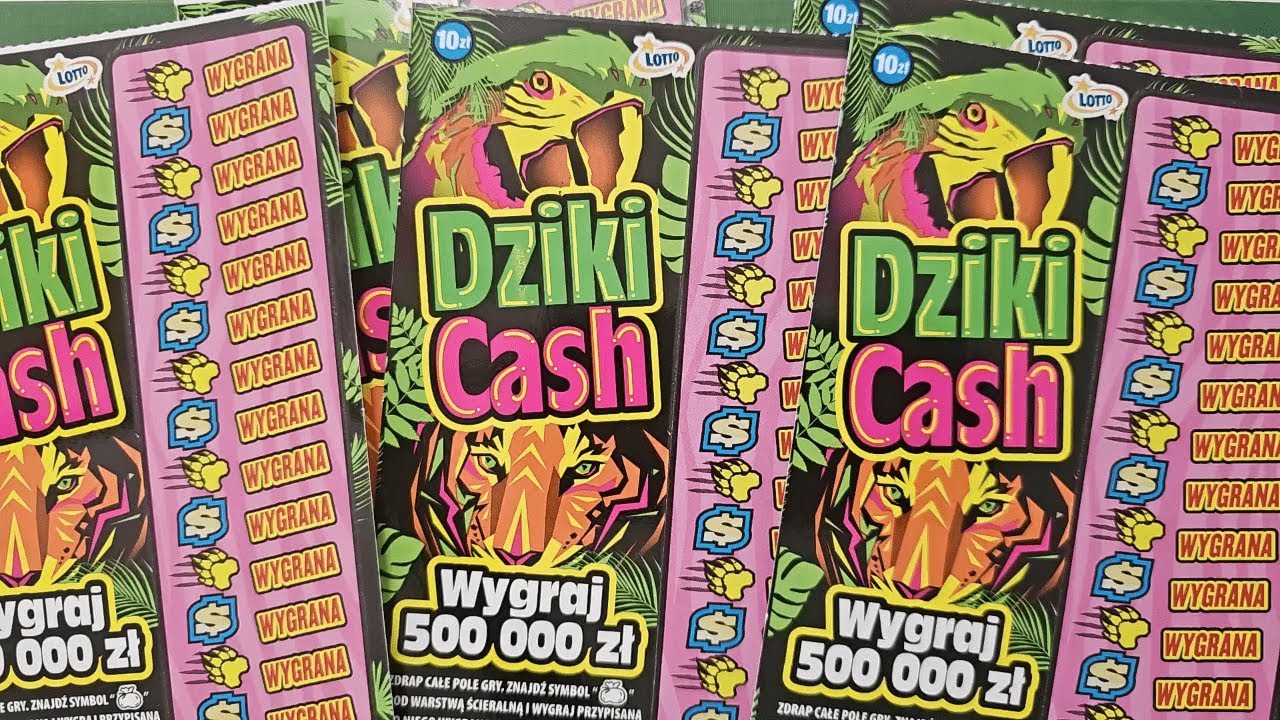 Zdrapki Lotto 🎲 DZIKI CASH #0740 👉 PREMIERA 👉 5 zdrapek