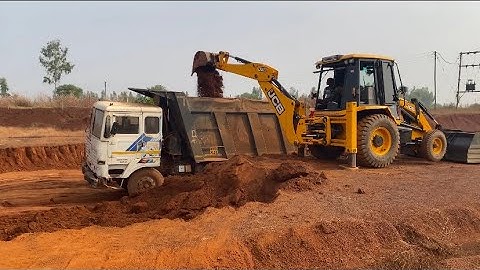 New 3dx JCB Machine Loading Murum on Ashok Leyland 2518 Truck | JCB Truck Loading Video