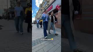 Michael Jackson moonwalk in the center of the city #michaeljackson