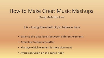 3.6 - Using low-shelf EQ to balance bass