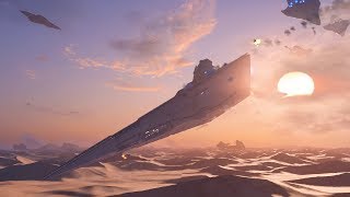 Capital Ship Crashing - EA Star Wars Battlefront 2 (2017) vs EA Star Wars Battlefront (2015) screenshot 2