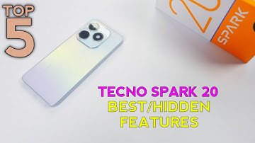 Tecno Spark 20 Top 5 Best/Hidden Features | Hidden Tips Tricks Of Spark 20