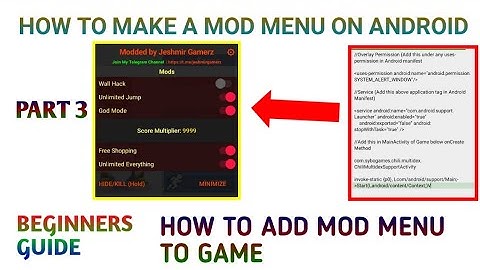 Android Mod Menu Tutorial Part 3 | Adding the Mod Menu to the Game