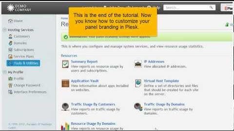 How to customize your panel branding in Plesk 11