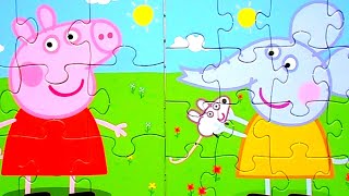 Свинка Пеппа и друзья - собираем пазлы для малышей Peppa Pig | Safiya Show for Kids