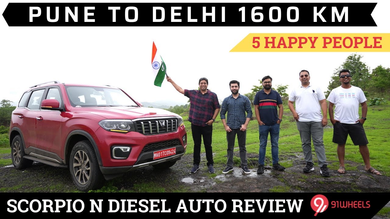 Pune to Delhi in the 2022 Mahindra Scorpio N Diesel Automatic Z8L || Via Mumbai - Nashik - Indore
