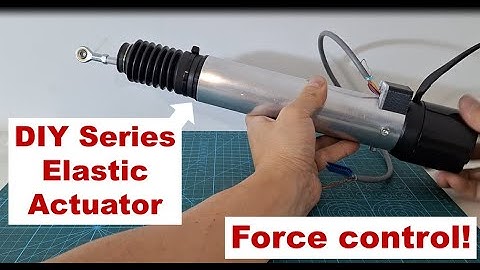 DIY Series Elastic Actuator for legged and humanoid robots: force control!