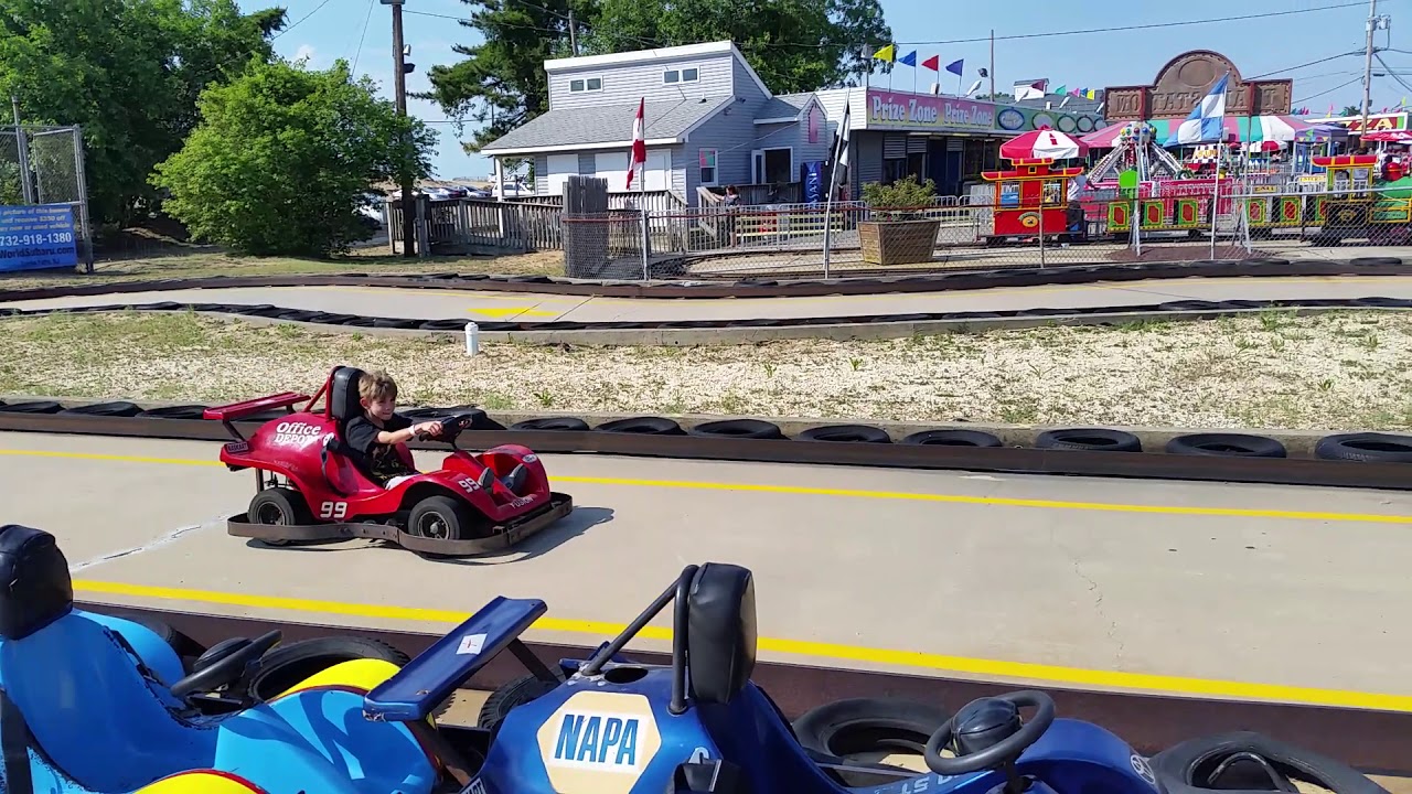 Go karts at Keansburg Amusement Park YouTube