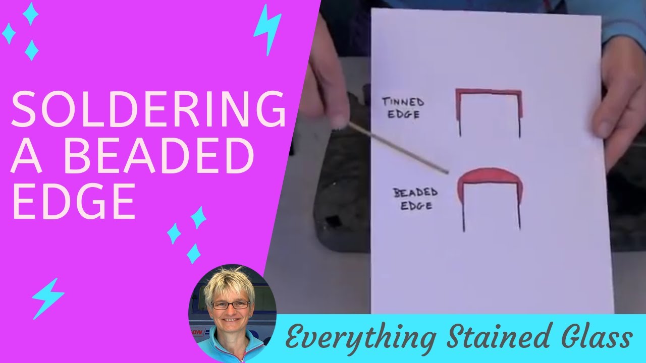 No More Lumpy Soldered Edges Stained Glass YouTube