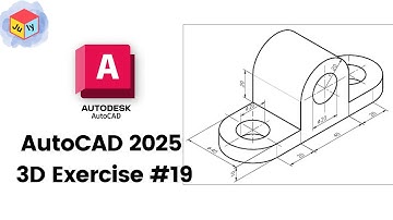 AutoCAD 3D modeling Exercise #19 using presspull command