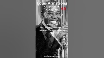 Thumbnail of 4.8. Happy birthday Louis Armstrong! #shorts #louisarmstrong #satchmo #satch #pops #birthday