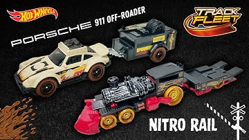 Unboxing the 2025 Hot Wheels Track Fleet Porsche 911 Off-Roader, Nitro Rail train truck, and More