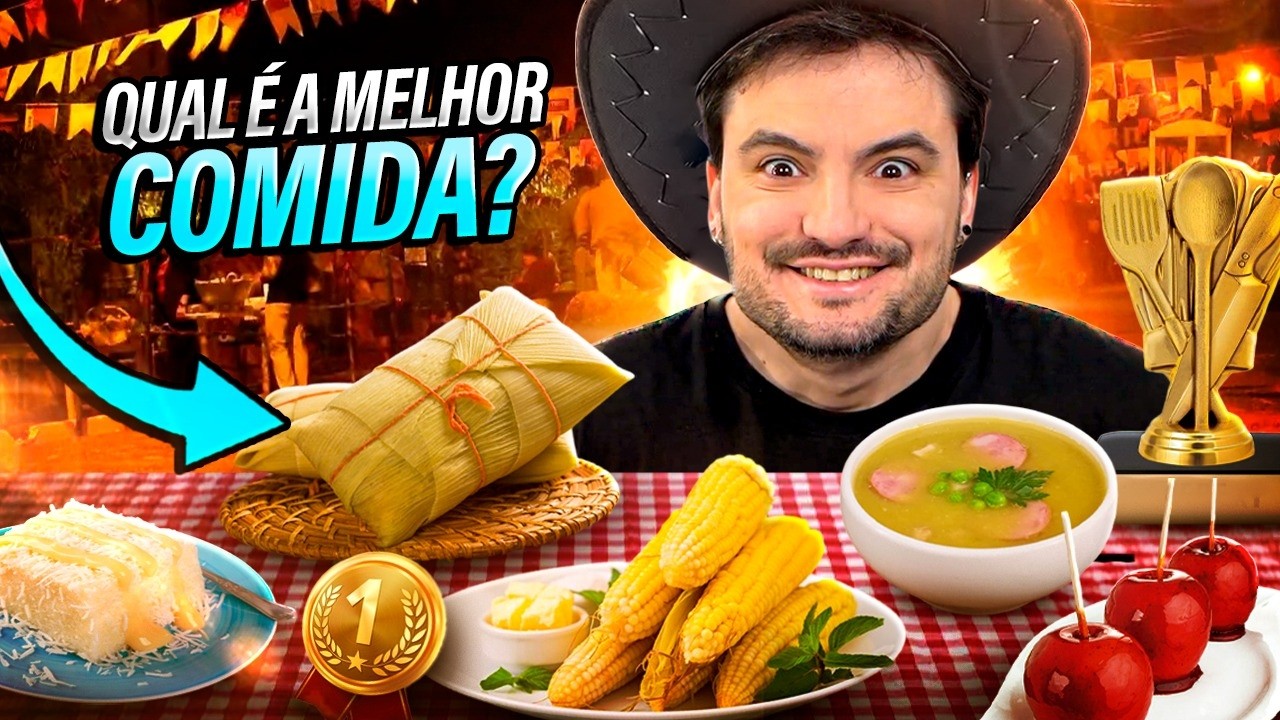 PROVANDO COMIDAS DE FESTA JUNINA - QUAL É A MELHOR?