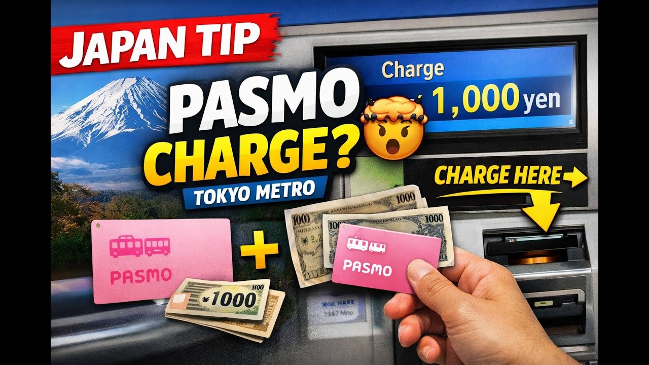 Japan Metro PASMO Card Recharge | Full Guide 2026 🇯🇵