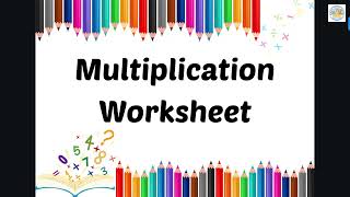 Fun Multiplication Worksheet for Kids 🧮 | Easy Learning for Toddlers & Beginners