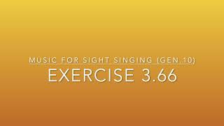 Exercise 3.66 - Music for Sight Singing