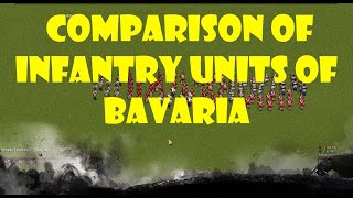 Cossacks Back to War comparison of infantry units of Bavaria