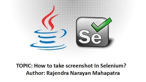 How to take screenshot in Selenium?