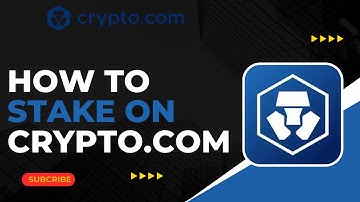 How to Stake on Crypto.com Exchange !