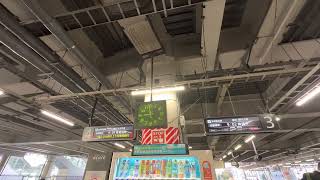 ＪＲ東日本京浜東北線川崎駅　宇都宮改良型ＡＴＯＳ自動放送（黄色い点字ブロック放送＆詳細英語放送）