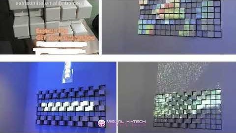 VHTSG - Kinetic 3D Wall + Interactive Screen for 3D video mappin 2018