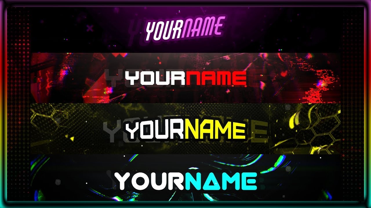 FREE)  Gaming Banner Template Pack! *2021* 