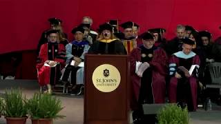 St. John's College of Liberal Arts and Sciences Queens Graduate Commencement Exercises 2018