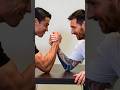 MESSI CHALLENGE RONALDO FOR ARM WRESTLING 😳 #cr7 #viral #messi #fyp #armwrestling