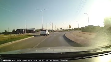 Car teleports from nowhere (dash cam)