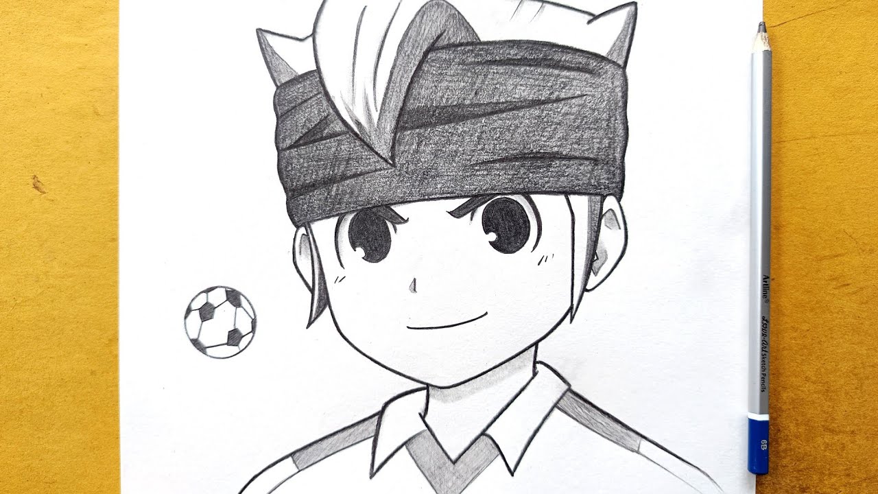 How to draw Endou Mamoru easy from (Inazuma Eleven) || Anime drawing || Easy drawing ideas