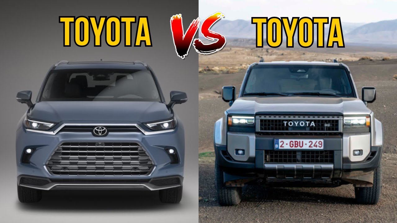 2025 Toyota Land Cruiser Hybrid vs 2025 Toyota Grand Highlander Hybrid ...