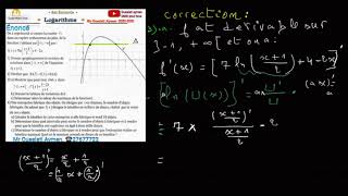 préparation Bac économie :Lecture Graphique fonction logarithme