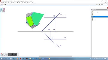 F 15 Interseção de planos oblíquo rampa