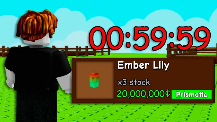 How Fast Can I Get PRISMATIC EMBER LILY in Grow A Garden! (Speedrun)