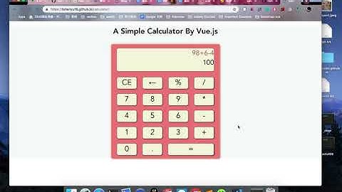 A simple calculator by Vue.js