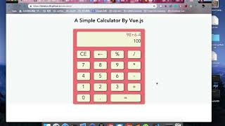 A simple calculator by Vue.js screenshot 4