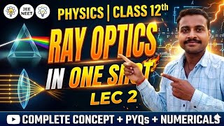 Physics_Lectures RAY OPTICS JEE/NEET || CLASS 12TH PHYSICS|| FULL CONCEPT+ NUMERICALS