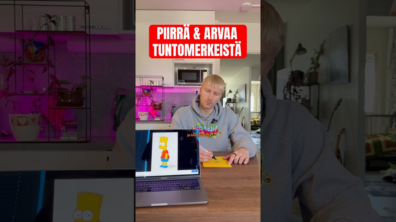 Piirrä & Arvaa TUNTOMERKEISTÄ 😂 | HAASTE 💥