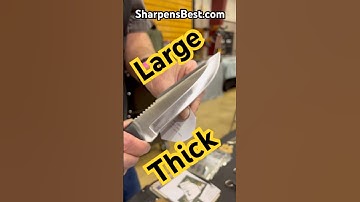 Do You have a Thick Large Knife? Here’s how to sharpen it. ￼